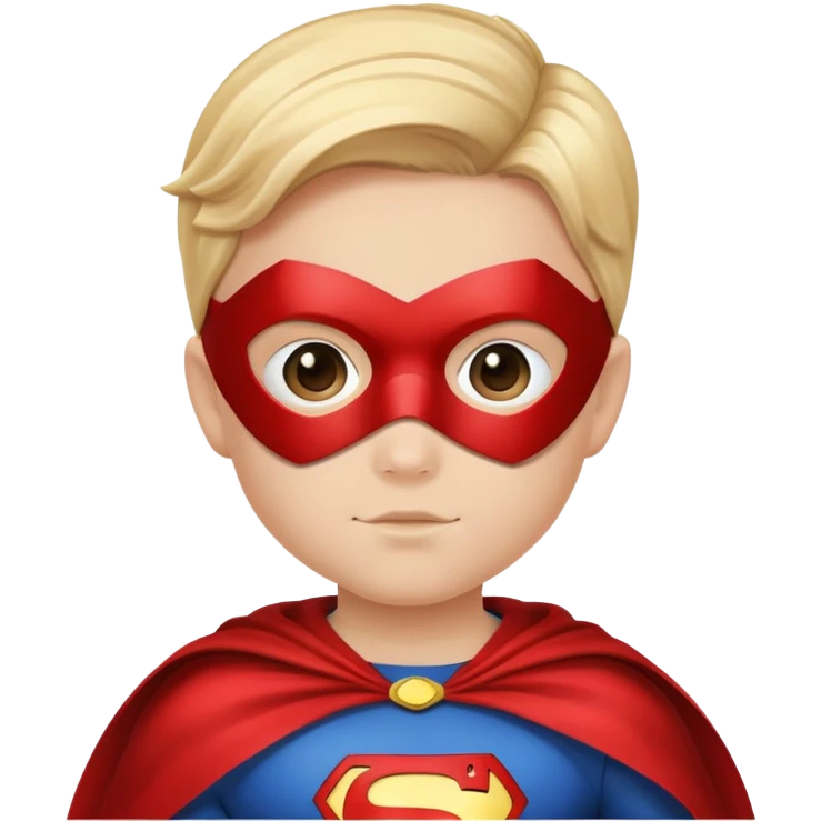 kid superhero with cape and mask emoji