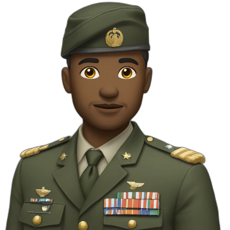 JUL déguisé en militaire emoji