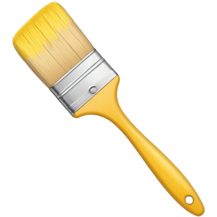 yellow brush emoji