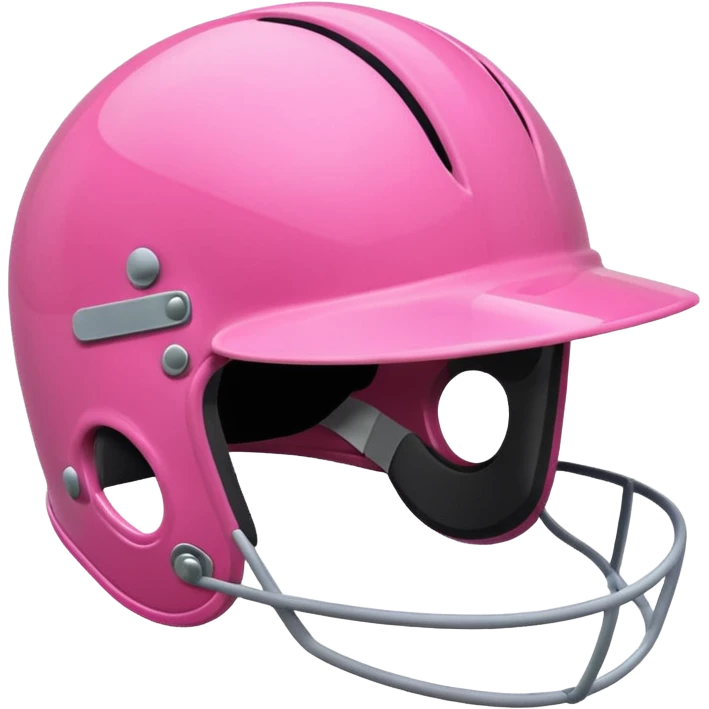 Rugby pink helmet emoji