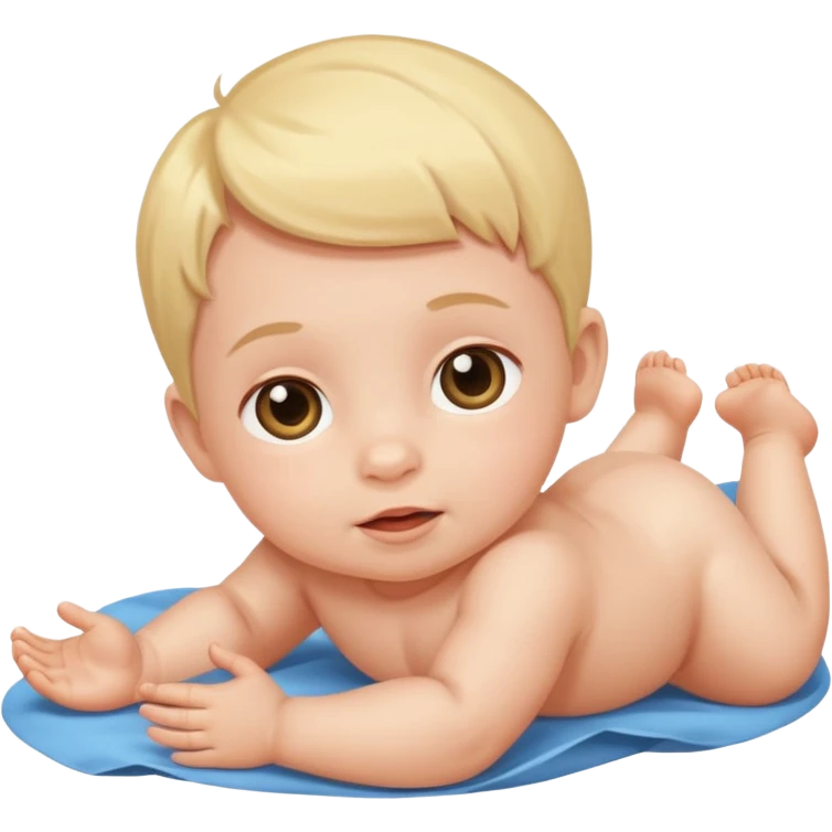 baby lying on ground emoji