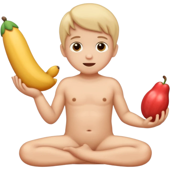 Enfant nue avec un gros penis emoji