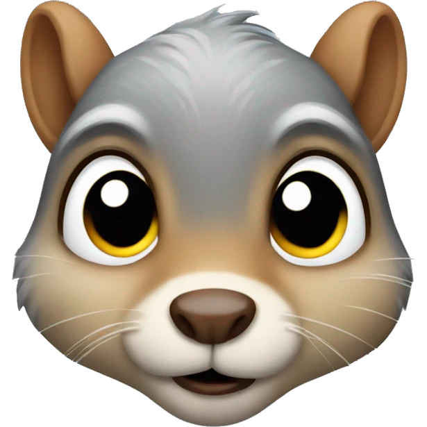 squirrel with tears emoji