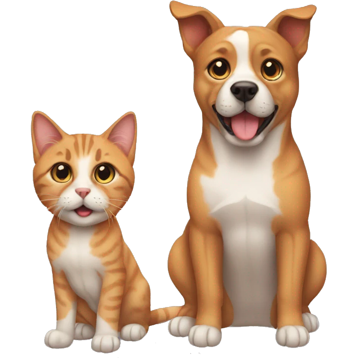 Dog cat emoji