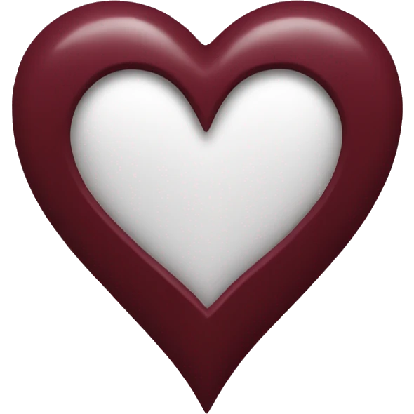Maroon heart emoji