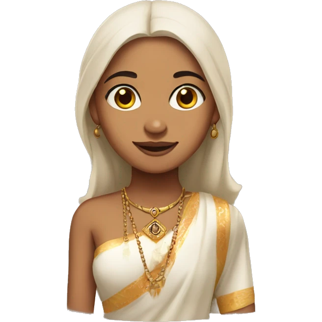 Light skinned indian girl emoji
