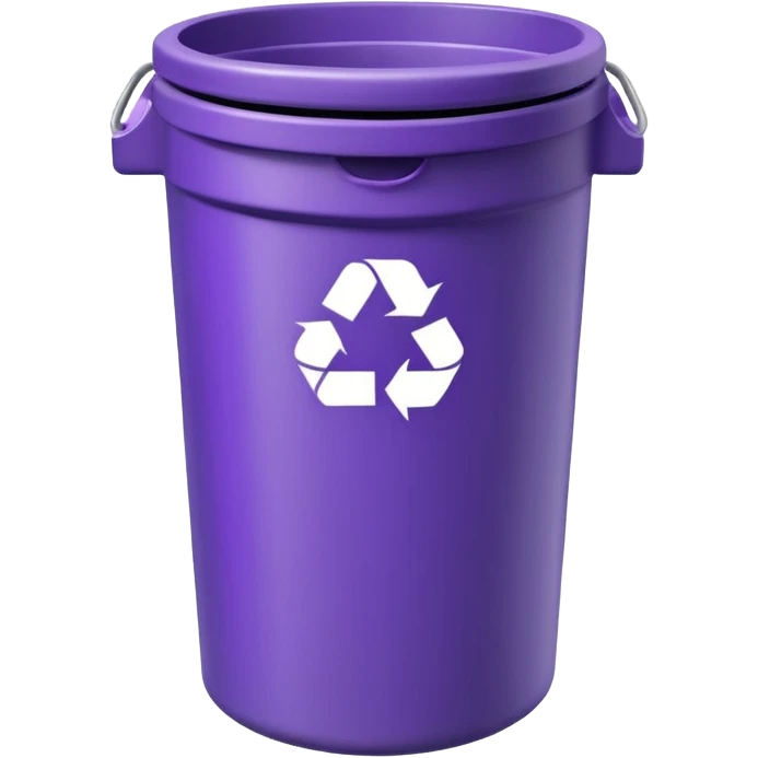 purple recycle bin

 emoji