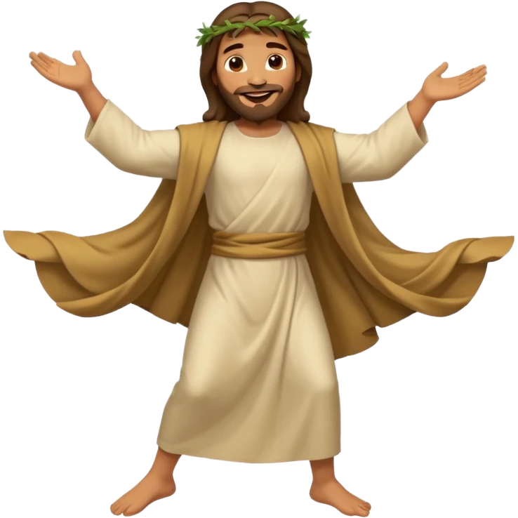 Jesus dancing emoji