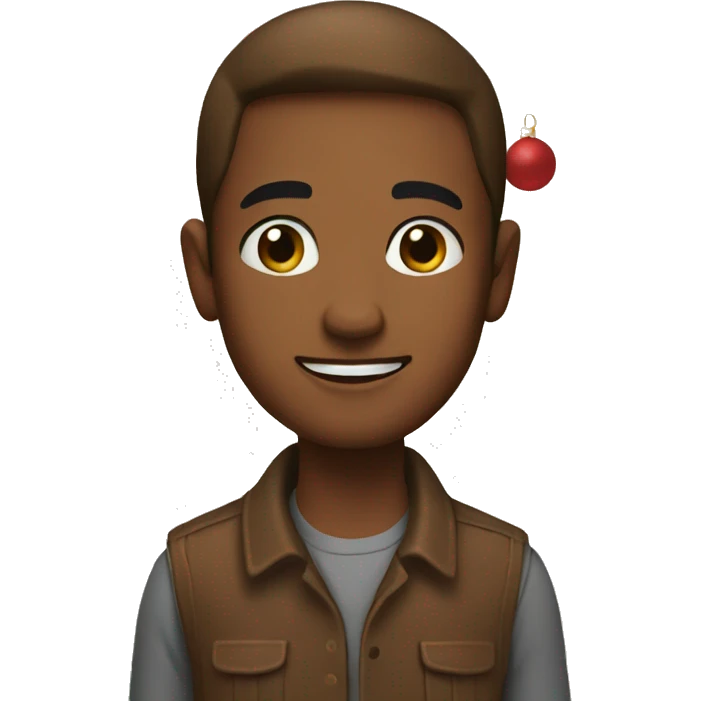Brown Christmas emoji