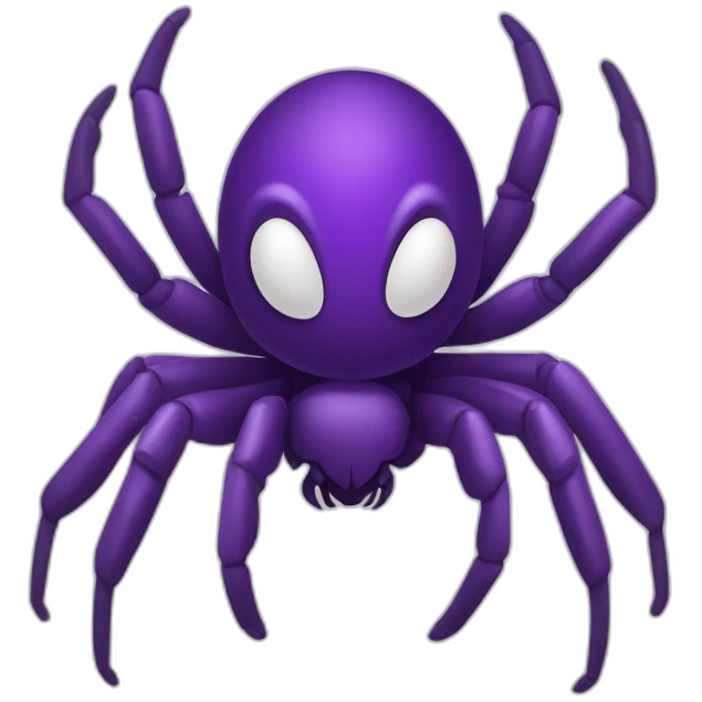 Araña morada emoji
