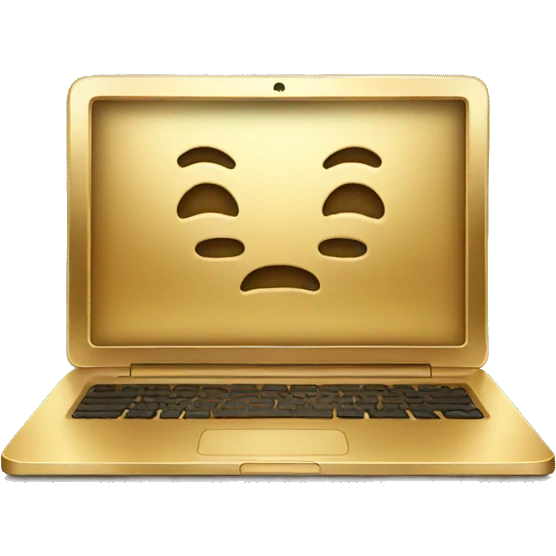 golden laptop emoji