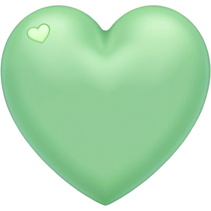 Green pastel heart  emoji