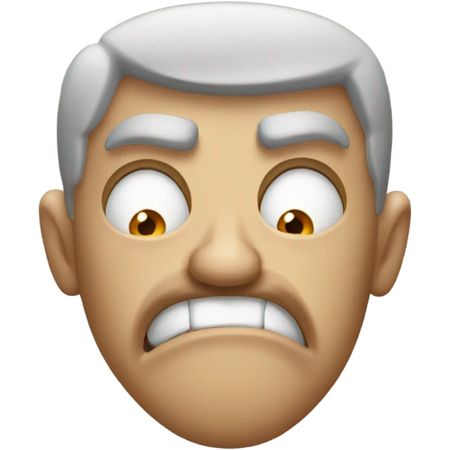 Angry face emoji