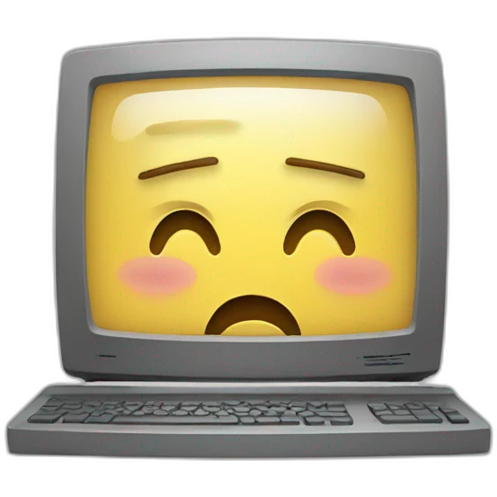 Computer crying emoji