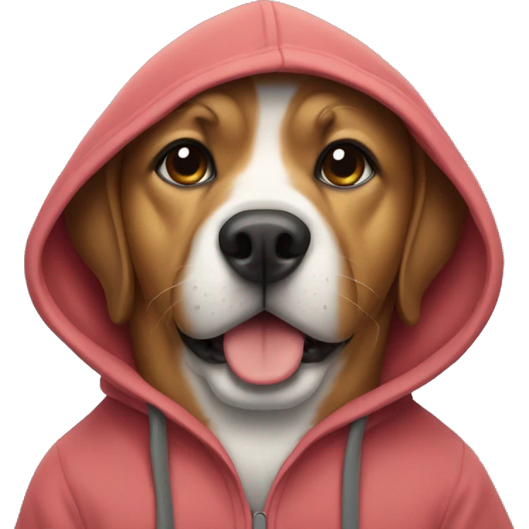 dog in hoodie emoji