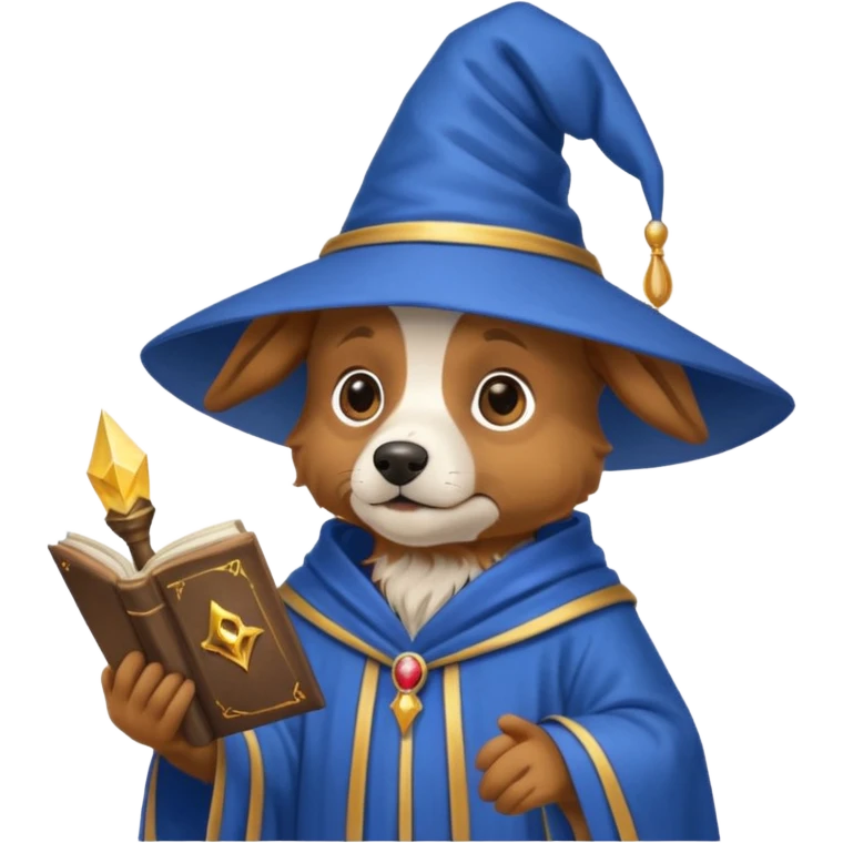 Dog wizard emoji