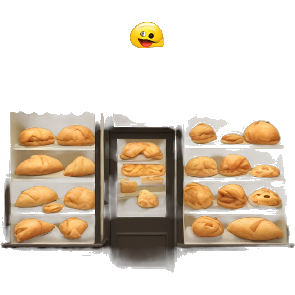 Pasty shop in Paris  emoji