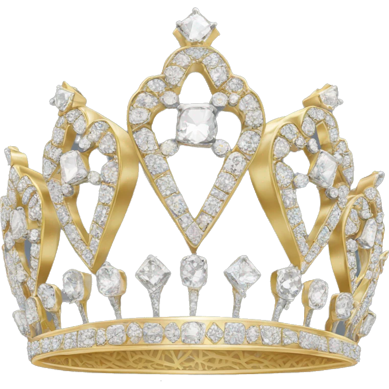silver gold crown diamond tiara emoji