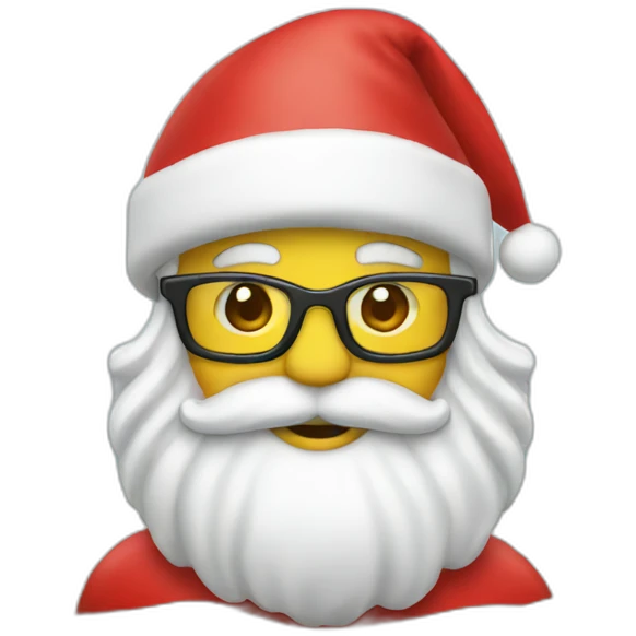 Santa claus beach emoji