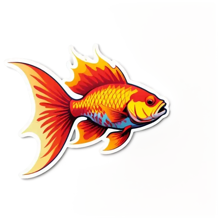flaming fish emoji