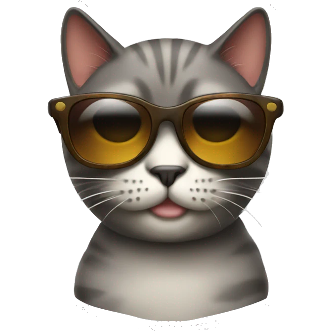 Cat with sunglasses emoji