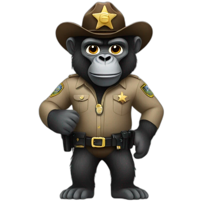 sheriff gorilla emoji
