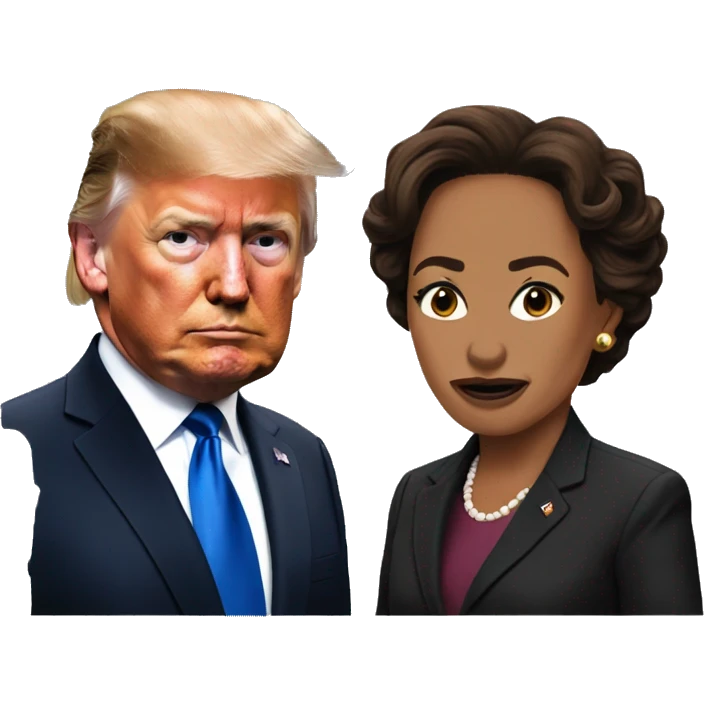 trump v harris emoji