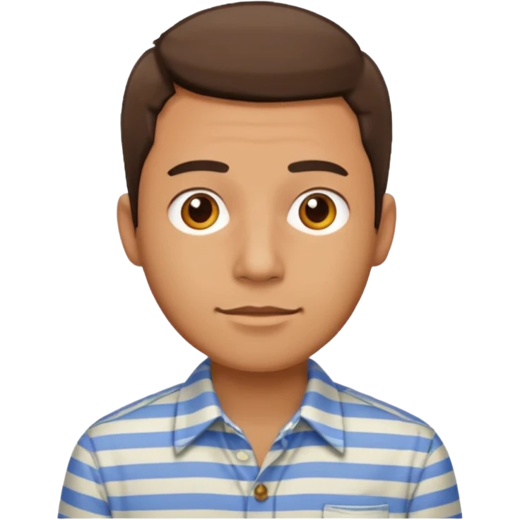 male in stripped shirt, not tshirt emoji