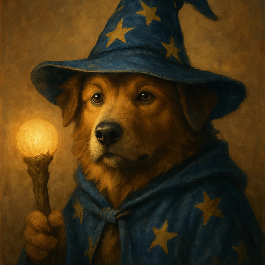 wizard dog emoji