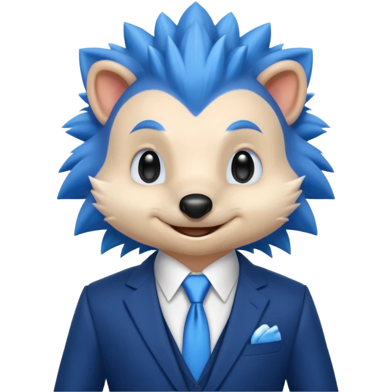 blue hedgehog groom emoji