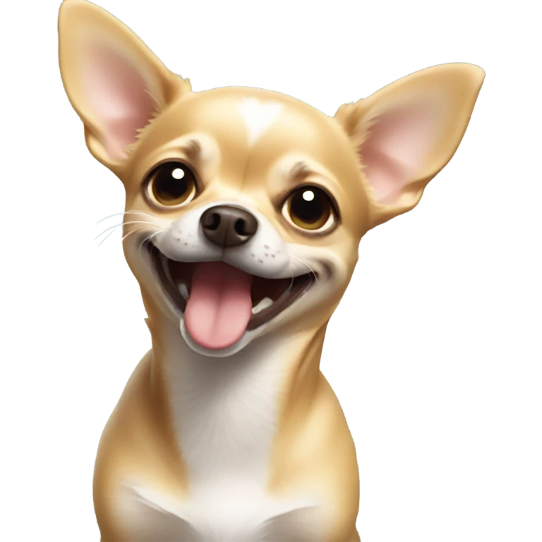 Chihuahua smiling  emoji