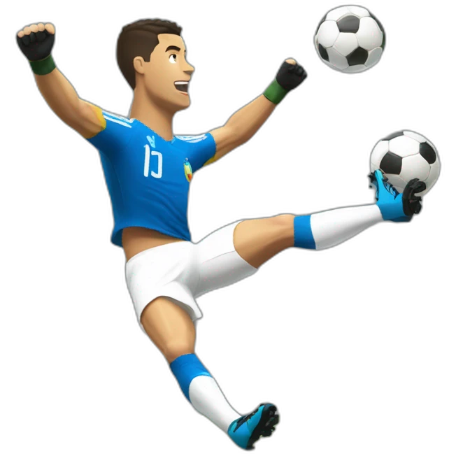 Ronaldo bicycle kick emoji