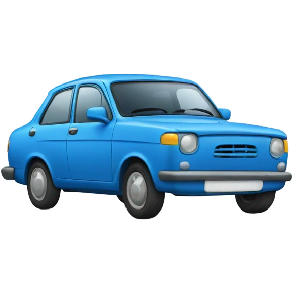 Blue car emoji