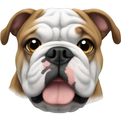 Bulldog in heaven  emoji