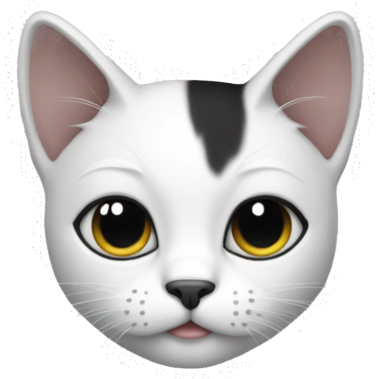 cat black white emoji