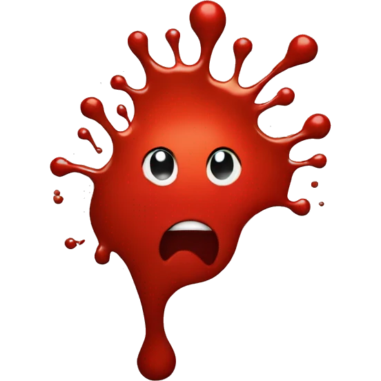 red sauce splat emoji