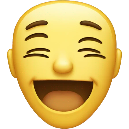 Crying and laughing emoji
