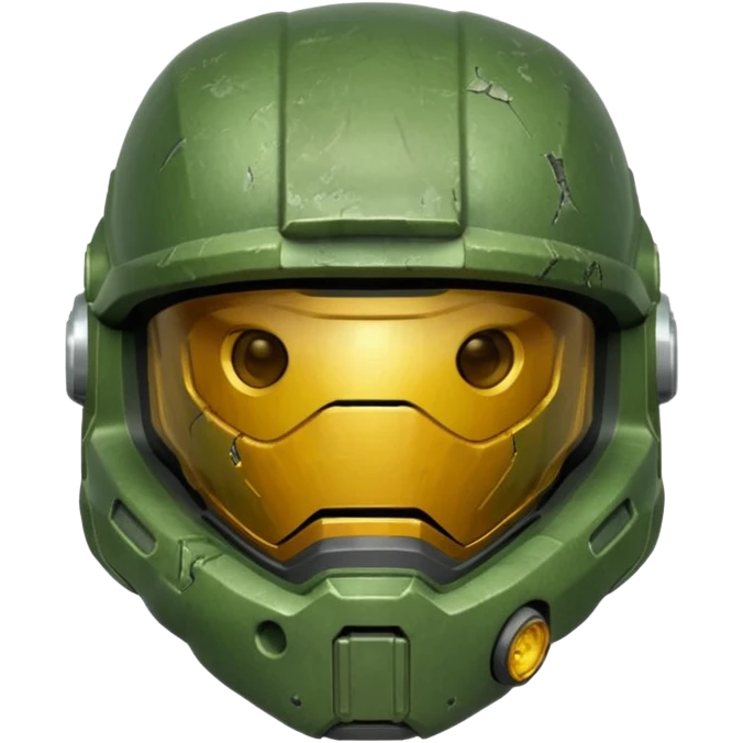 Full-face helmet master chief emoji