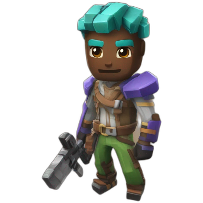 Fortnite x mincraft emoji