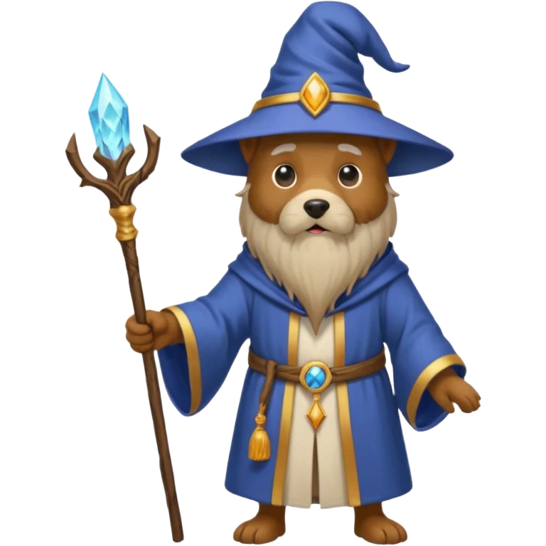 Dog wizard emoji