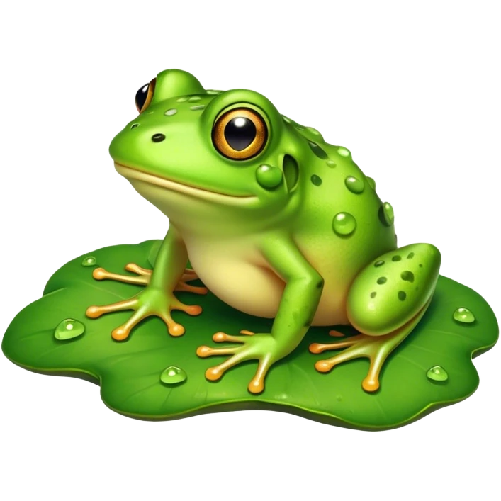 Retarded frog emoji