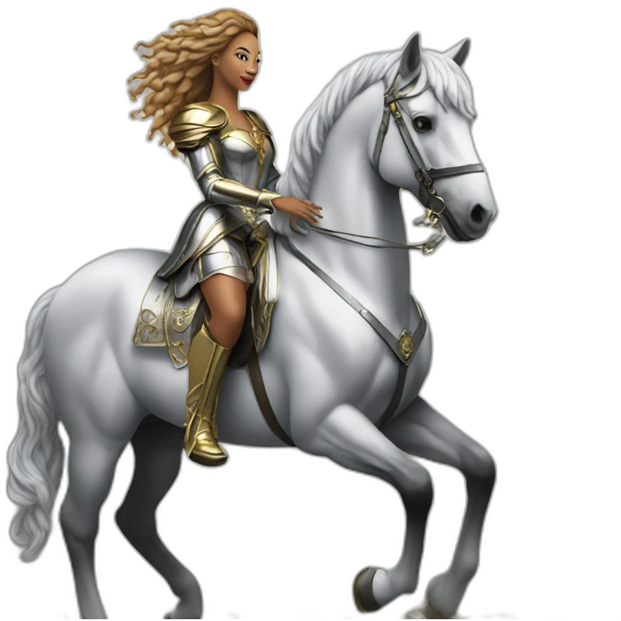 Renaissance album Beyoncé on silver horse emoji