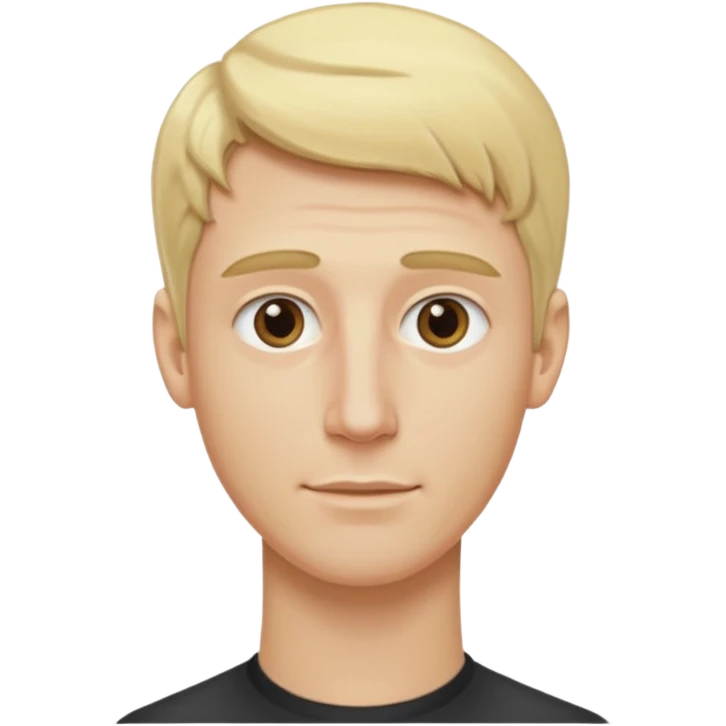 Make me a white man woth blonde hair that has an extra extra long neck emoji