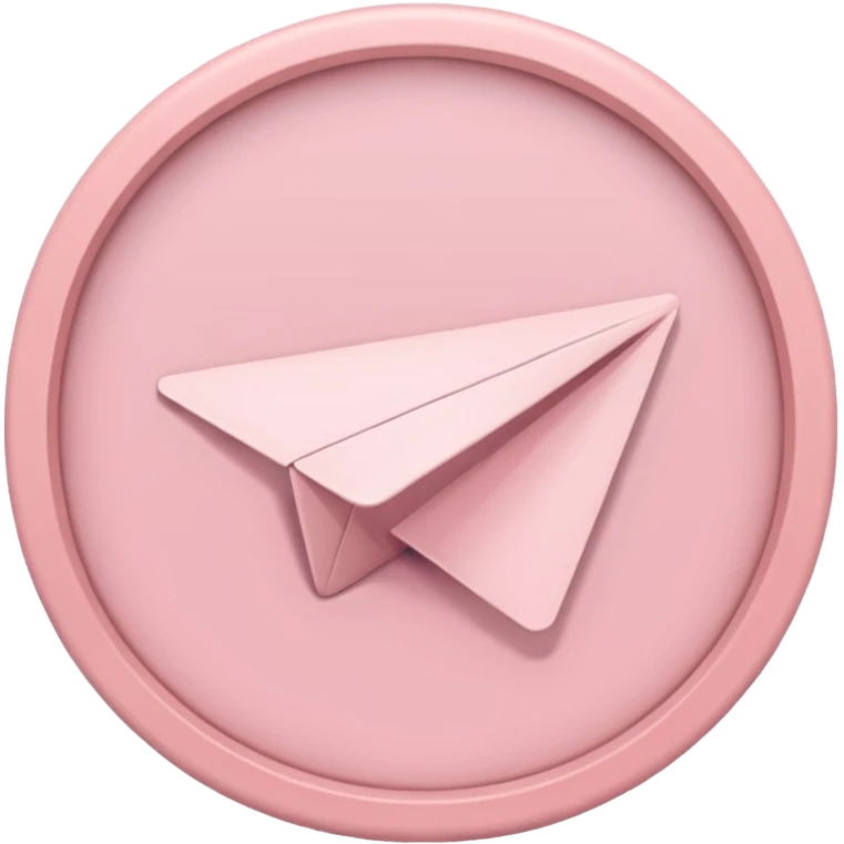 pastel pink telegram icon aesthetic emoji