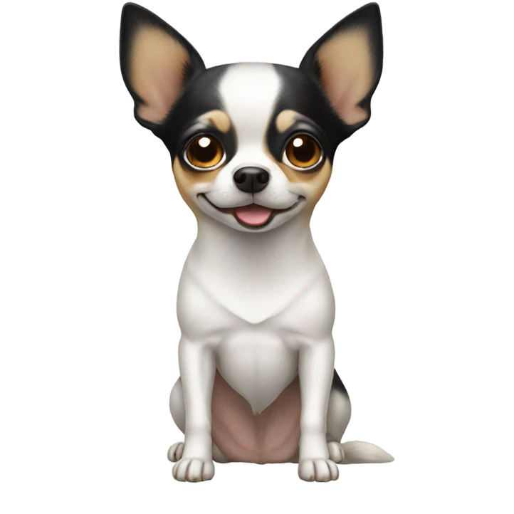 white realistic chihua emoji