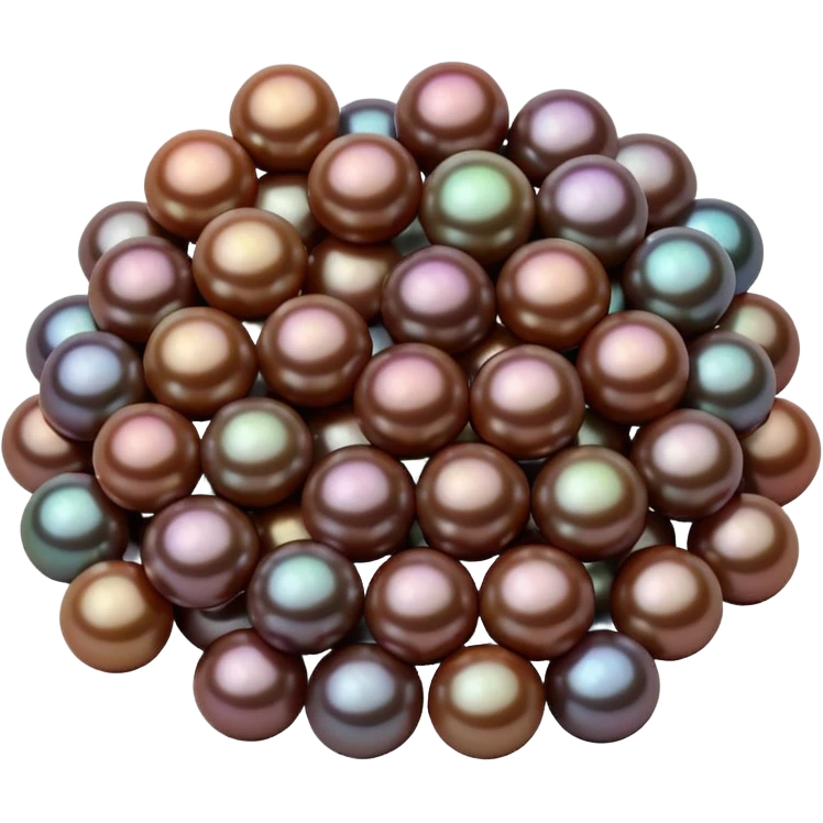 Pile of brown pearls emoji