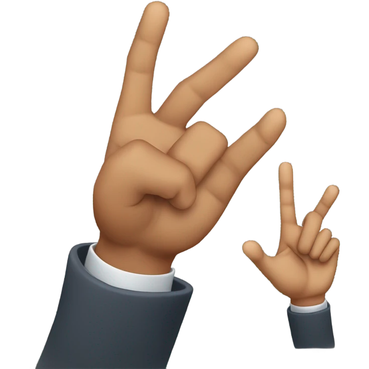 Man doing west side gang sign emoji