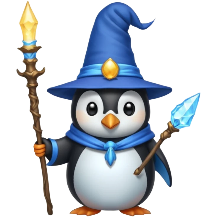 Penguin Wizard emoji