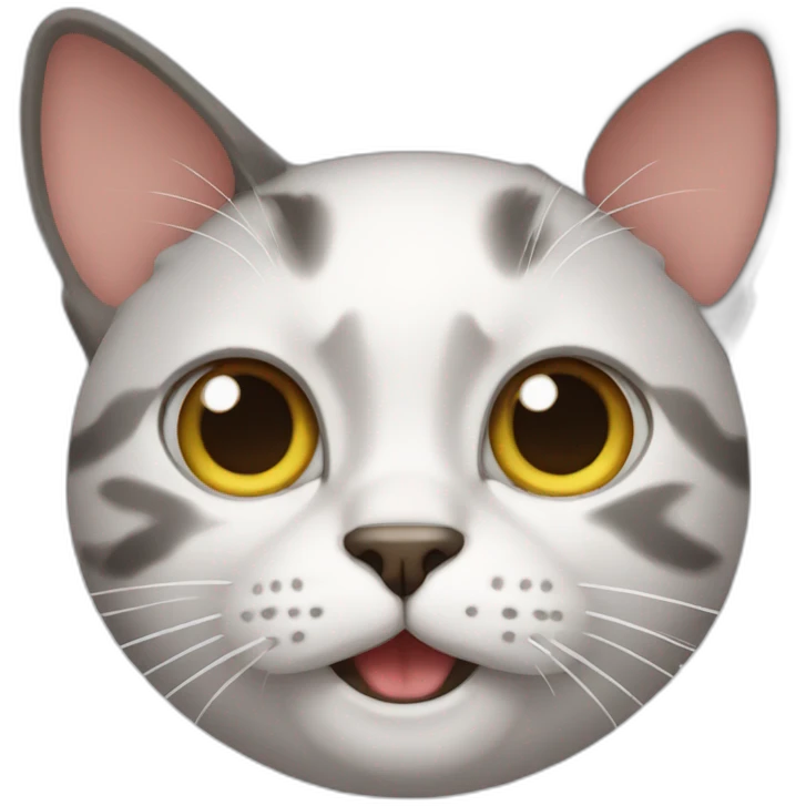 Crazy cat emoji