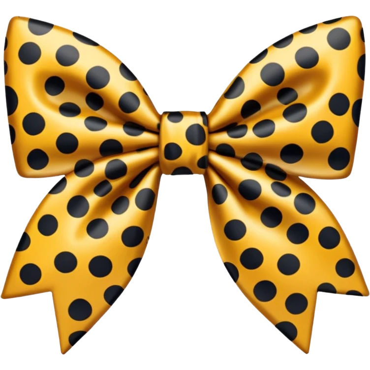 Leopard print bow emoji